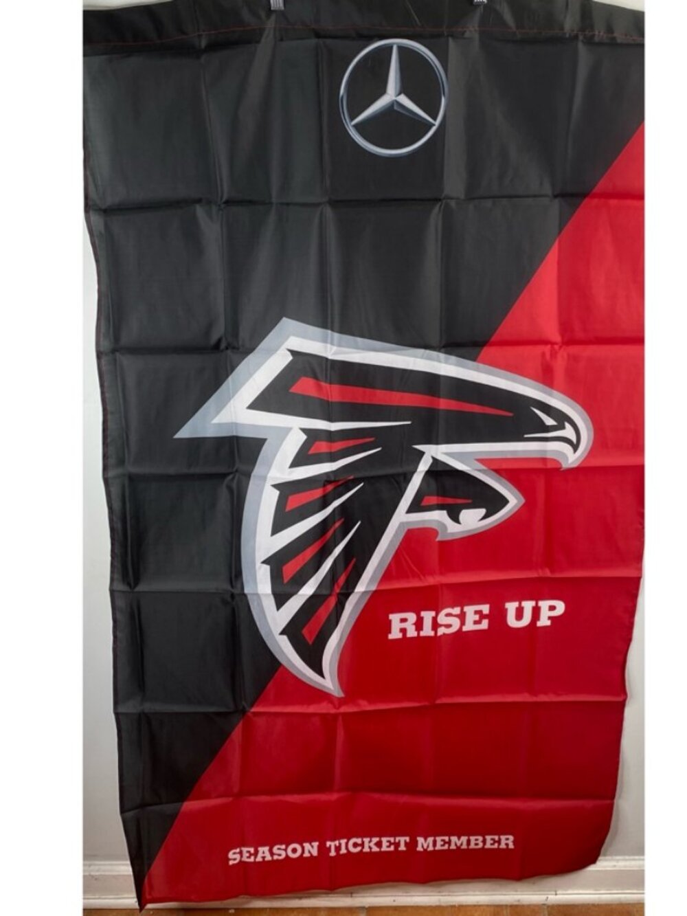 NFL ATL Falcons Rise Up Season Tix Member Rise Up Flag Memorabilia Collectible